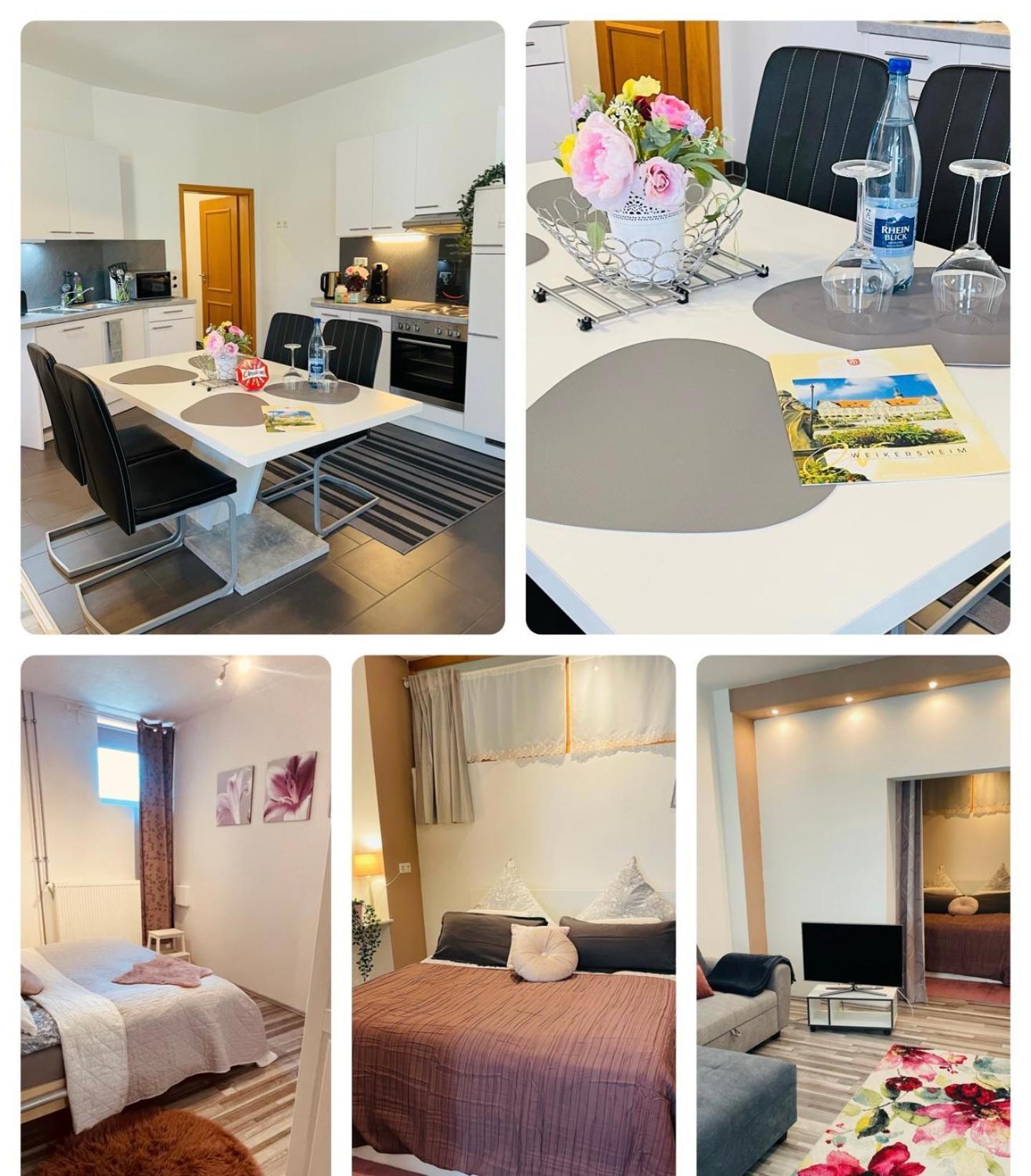 Ferienwohnung Marina An Der Romantischen Strasse 魏克尔斯海姆 外观 照片